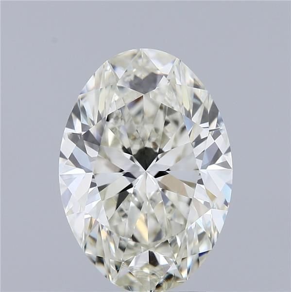 3.02ct K SI2 Rare Carat Ideal Cut Oval Diamond