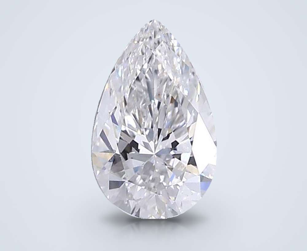 1.50ct E VS1 Rare Carat Ideal Cut Pear Lab Grown Diamond