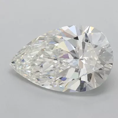 1.23ct F VVS1 Rare Carat Ideal Cut Pear Lab Grown Diamond