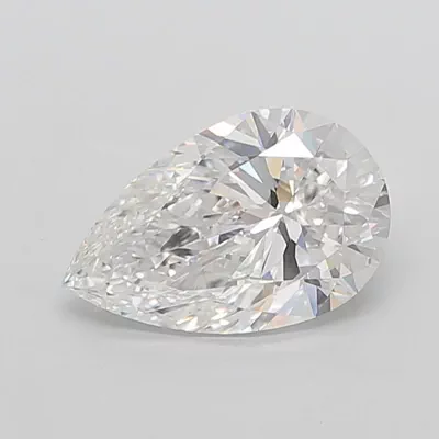 5.06ct E VVS2 Rare Carat Ideal Cut Pear Lab Grown Diamond