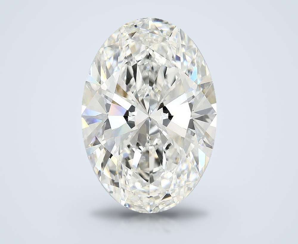 10.18ct F VVS2 Rare Carat Ideal Cut Oval Lab Grown Diamond