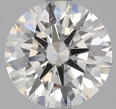 2.57ct J SI2 Rare Carat Ideal Cut Round Diamond