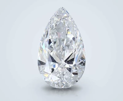 2.55ct D SI1 Rare Carat Ideal Cut Pear Diamond