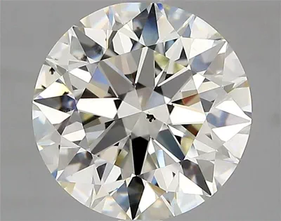 3.04ct K SI1 Rare Carat Ideal Cut Round Diamond