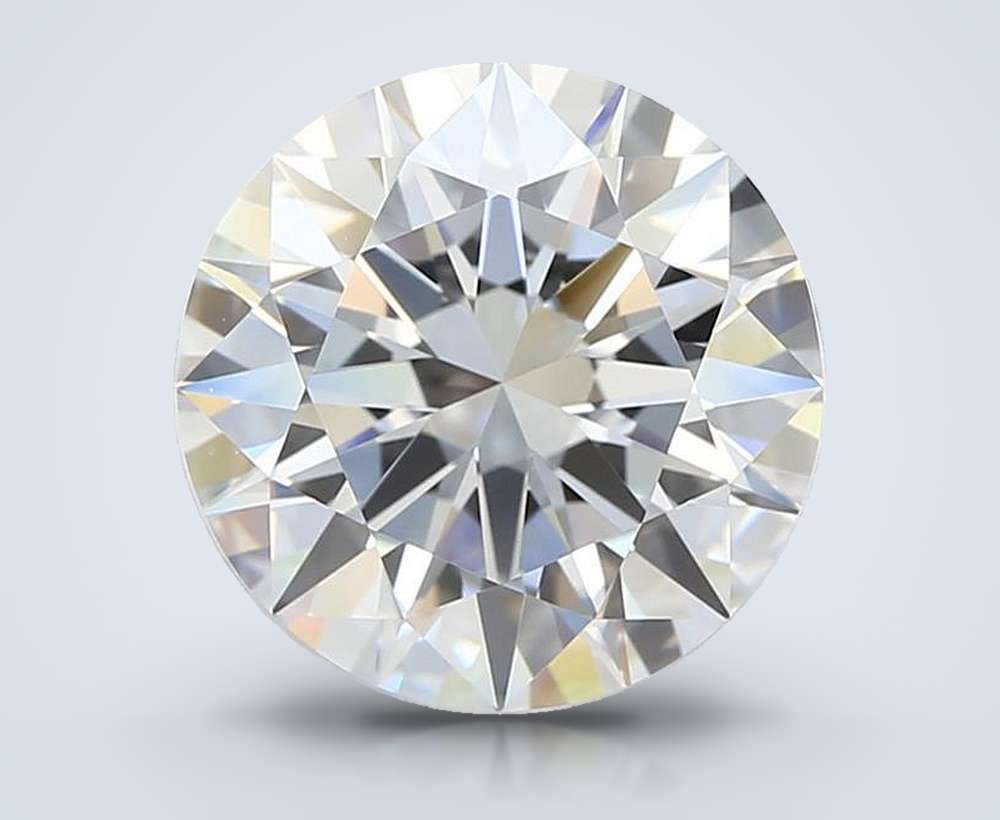 3.01ct E VVS1 Rare Carat Ideal Cut Round Lab Grown Diamond