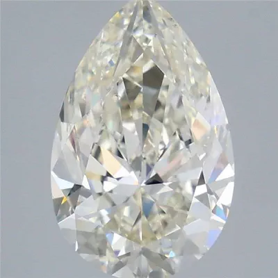 4.01ct I SI1 Rare Carat Ideal Cut Pear Diamond