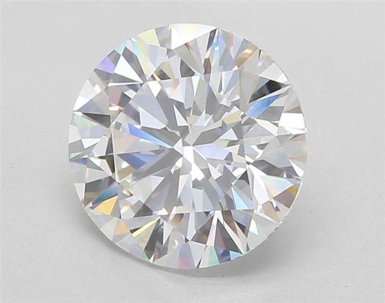 3.44ct E VVS2 Rare Carat Ideal Cut Round Lab Grown Diamond