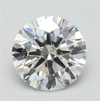3.77ct I VS2 Rare Carat Ideal Cut Round Diamond