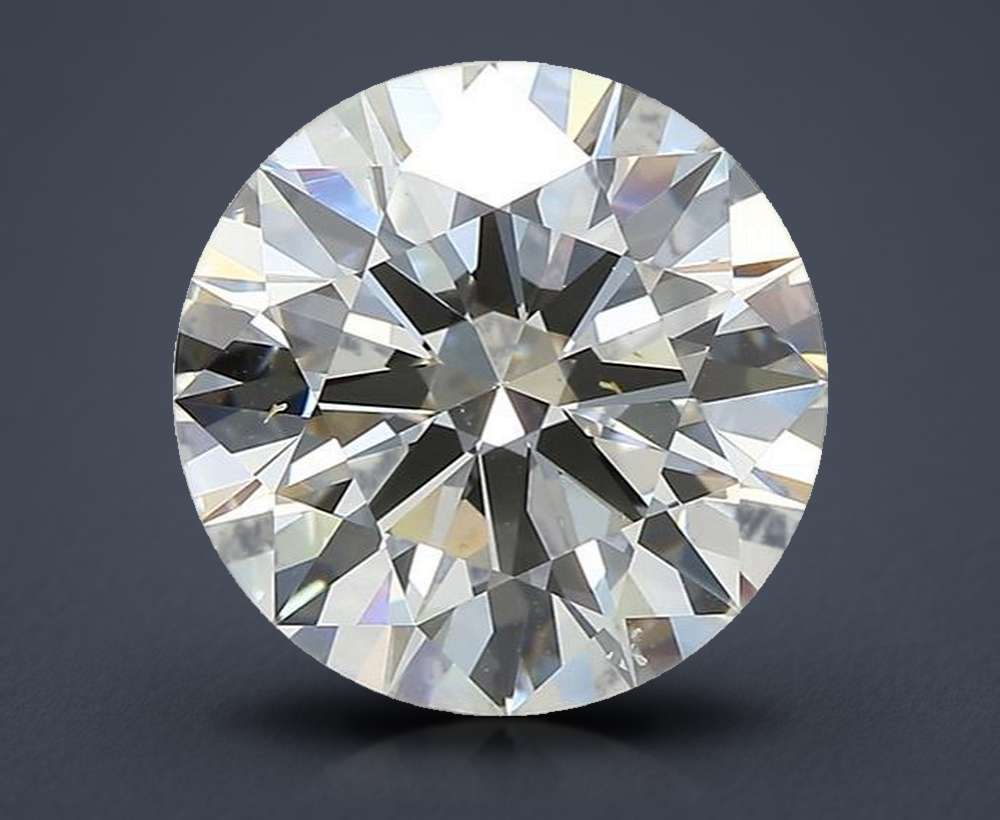 3.77ct I VS2 Rare Carat Ideal Cut Round Diamond