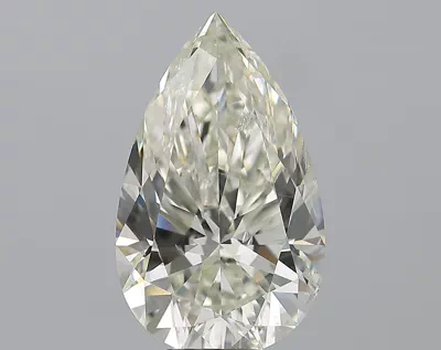 6.01ct I SI2 Rare Carat Ideal Cut Pear Diamond