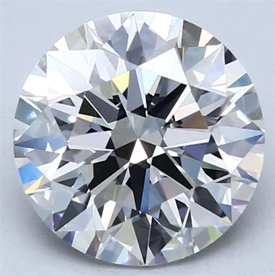 3.20ct F VVS2 Rare Carat Ideal Cut Round Lab Grown Diamond