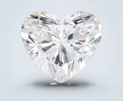 5.09ct F VVS2 Rare Carat Ideal Cut Heart Lab Grown Diamond