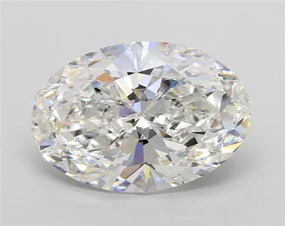 5.06ct E VVS2 Rare Carat Ideal Cut Oval Lab Grown Diamond
