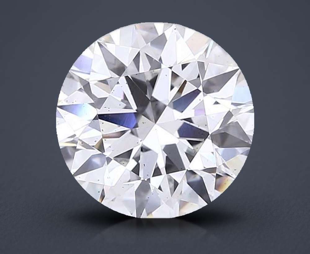 4.06ct F SI1 Excellent Cut Round Lab Grown Diamond