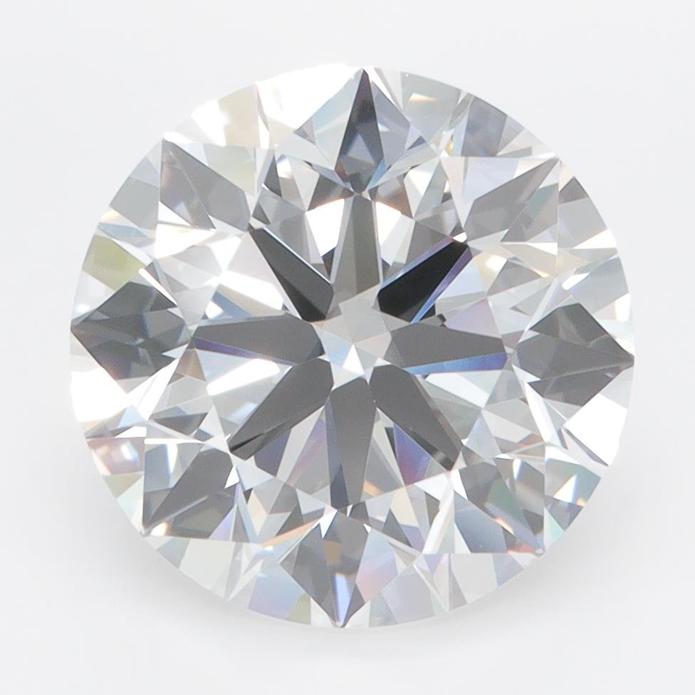 3.01ct D FL Rare Carat Ideal Cut Round Lab Grown Diamond
