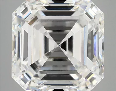 7.10ct F VVS2 Rare Carat Ideal Cut Asscher Lab Grown Diamond
