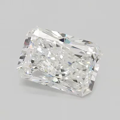 3.51ct E VVS2 Rare Carat Ideal Cut Radiant Lab Grown Diamond