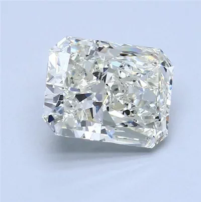 2.88ct K SI2 Rare Carat Ideal Cut Radiant Diamond