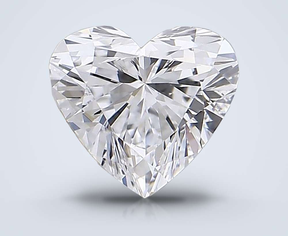 1.03ct E VVS1 Rare Carat Ideal Cut Heart Lab Grown Diamond