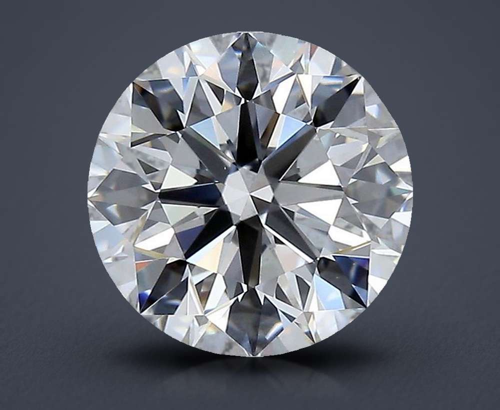 2.40ct D VS2 Rare Carat Ideal Cut Round Diamond