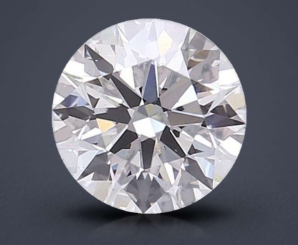 1.57ct F VS2 Rare Carat Ideal Cut Round Lab Grown Diamond