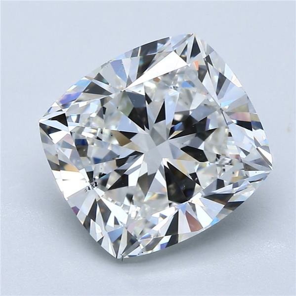 5.02ct G SI1 Rare Carat Ideal Cut Cushion Diamond