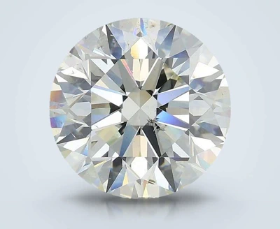 4.02ct K SI1 Excellent Cut Round Diamond