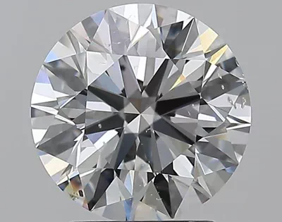 2.51ct E SI2 Rare Carat Ideal Cut Round Diamond
