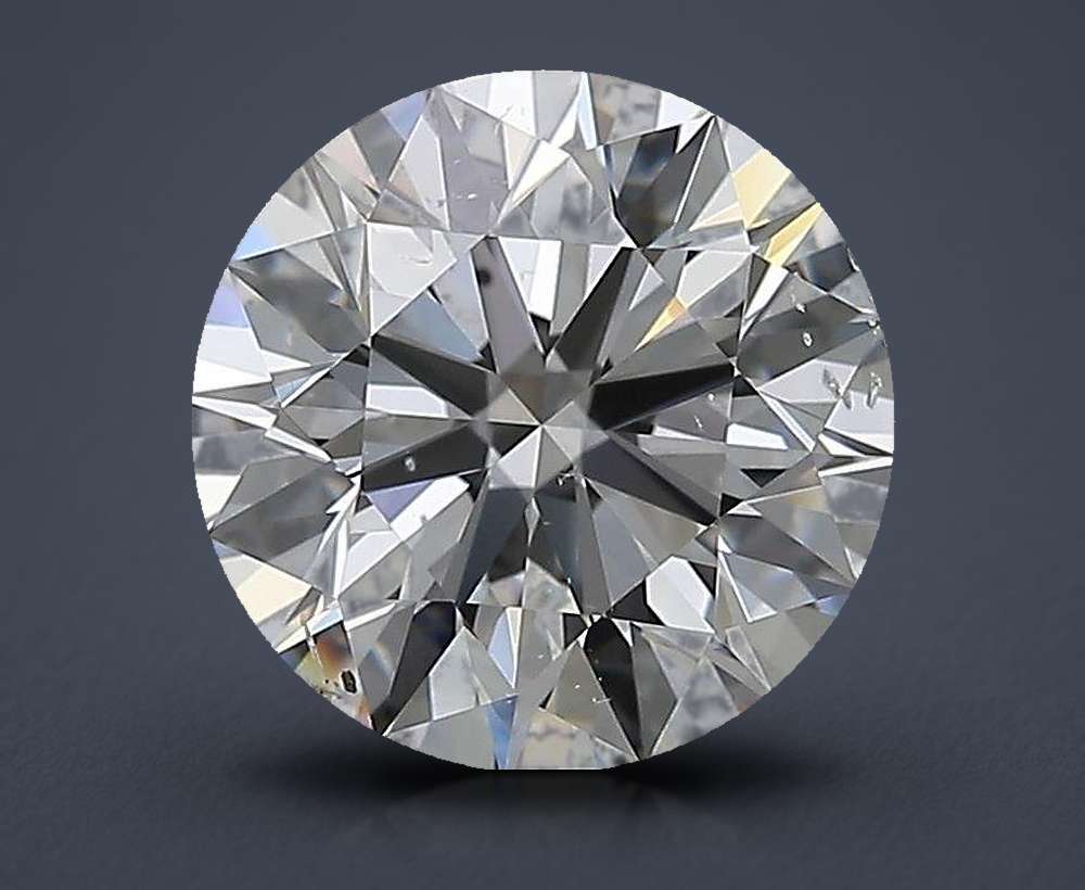 2.51ct E SI2 Rare Carat Ideal Cut Round Diamond