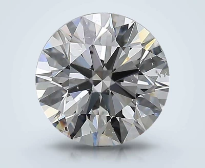 2.51ct E SI2 Rare Carat Ideal Cut Round Diamond