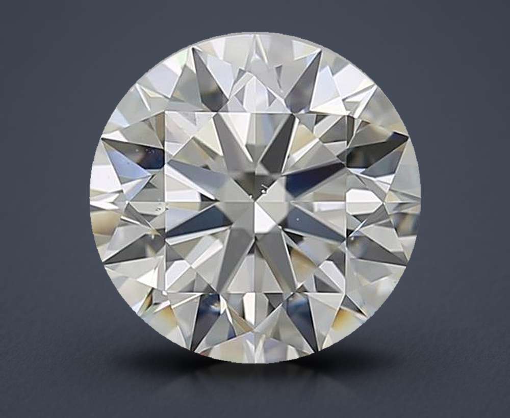 3.02ct J VS2 Rare Carat Ideal Cut Round Diamond