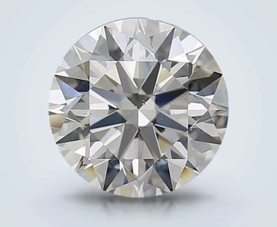 3.02ct J VS2 Rare Carat Ideal Cut Round Diamond