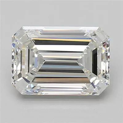 2.51ct F VS1 Rare Carat Ideal Cut Emerald Lab Grown Diamond