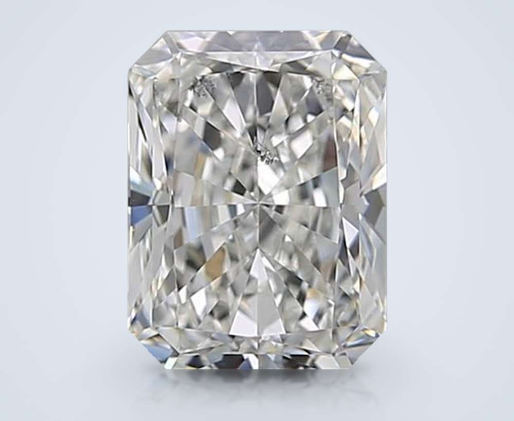2.21ct F SI2 Rare Carat Ideal Cut Radiant Diamond