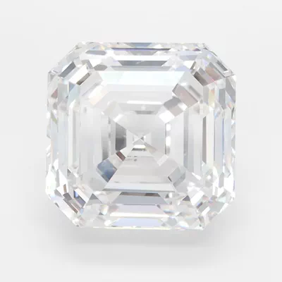 6.18ct D FL Rare Carat Ideal Cut Asscher Lab Grown Diamond