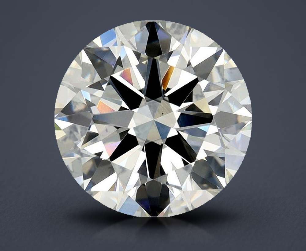 2.40ct K VS2 Rare Carat Ideal Cut Round Diamond