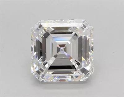 3.05ct E VVS2 Rare Carat Ideal Cut Asscher Lab Grown Diamond