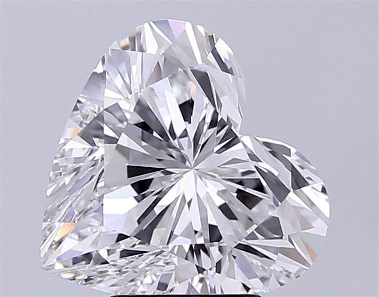 5.04ct F VVS2 Rare Carat Ideal Cut Heart Lab Grown Diamond