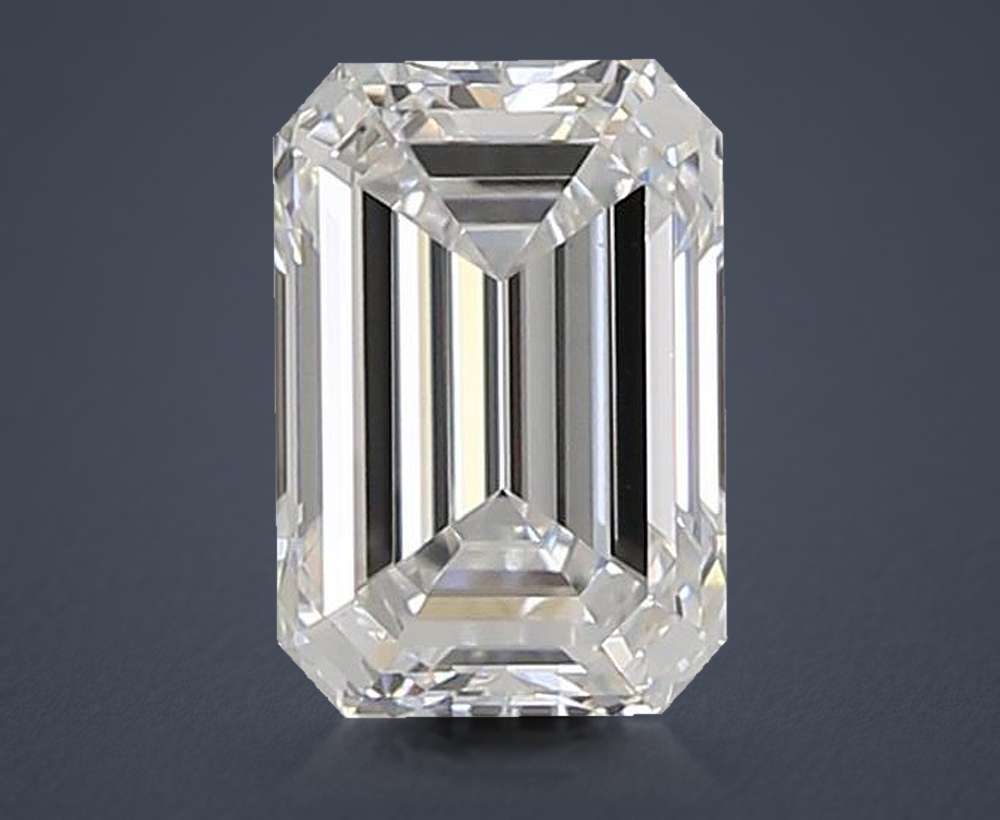 1.59ct D VS1 Rare Carat Ideal Cut Emerald Lab Grown Diamond