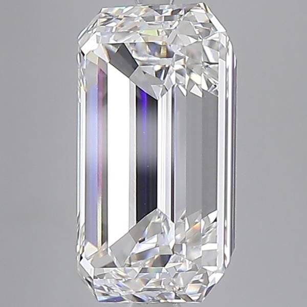 11.08ct F VVS2 Rare Carat Ideal Cut Emerald Lab Grown Diamond