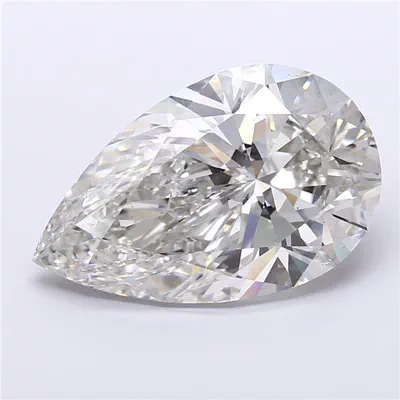 21.01ct H VS2 Rare Carat Ideal Cut Pear Lab Grown Diamond
