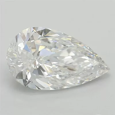 1.00ct D VS2 Rare Carat Ideal Cut Pear Lab Grown Diamond