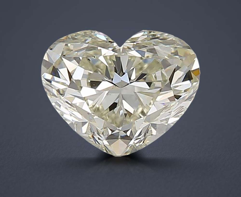 1.00ct J VS2 Rare Carat Ideal Cut Heart Diamond