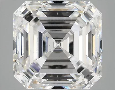 4.09ct F VS1 Rare Carat Ideal Cut Asscher Lab Grown Diamond