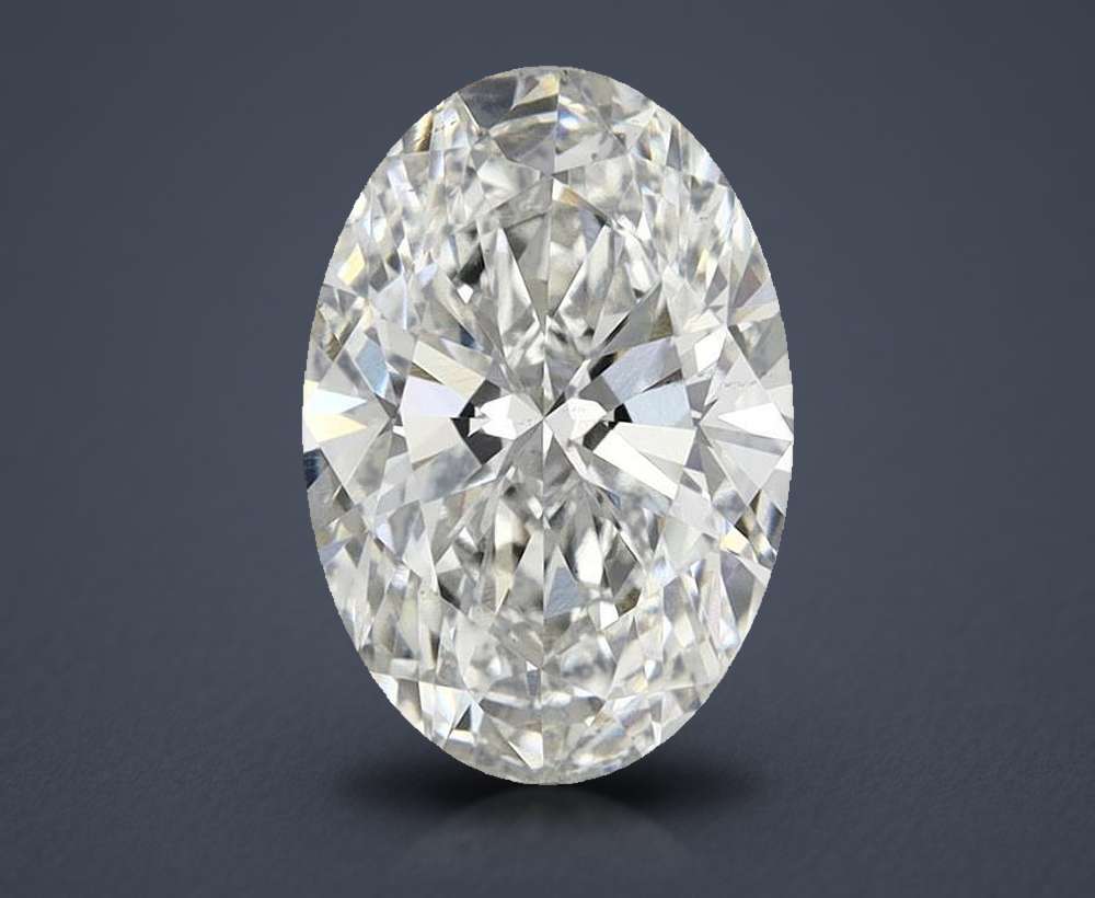 1.62ct F VS2 Rare Carat Ideal Cut Oval Lab Grown Diamond