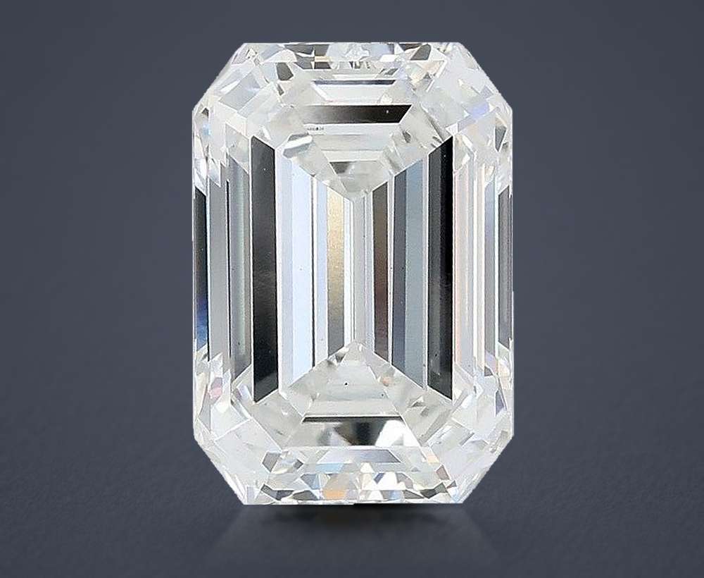 5.02ct E VS2 Rare Carat Ideal Cut Emerald Lab Grown Diamond