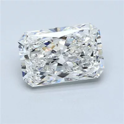 7.02ct F SI2 Rare Carat Ideal Cut Radiant Diamond