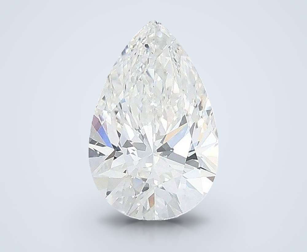0.99ct E VS1 Rare Carat Ideal Cut Pear Lab Grown Diamond
