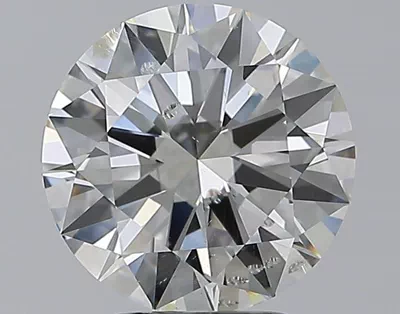 3.01ct H SI2 Rare Carat Ideal Cut Round Diamond