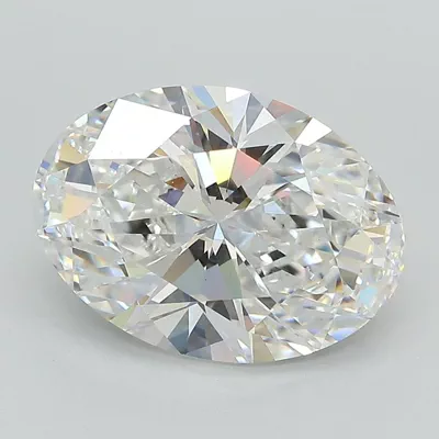 4.00ct E VS1 Rare Carat Ideal Cut Oval Lab Grown Diamond